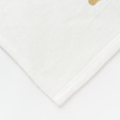 Modernes Greenery Gold Baby Elephant Boy Kinderzim Fleecedecke (Ecke)