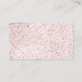 Modernes Grenzgeflecht-Muster rosa Visitenkarte (Rückseite)