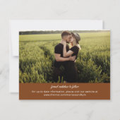 Modernes grenzübergreifendes Minimalistisch-braune (Rückseite)