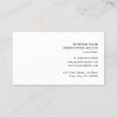 Modernes Grey Blue White Geometric Consultant Visitenkarte (Rückseite)