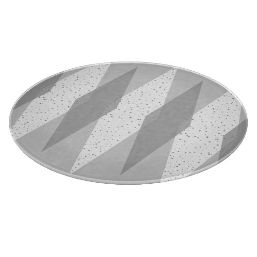 Modernes Grey Raute Cutting Board Mitte Jahrhunder Schneidebrett (Ecke)