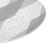 Modernes Grey Raute Cutting Board Mitte Jahrhunder Schneidebrett (Ecke)