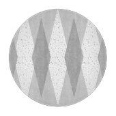 Modernes Grey Raute Cutting Board Mitte Jahrhunder Schneidebrett (Vorderseite)
