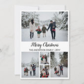 Modernes Grid Foto Frohe Weihnachten (Vorderseite)