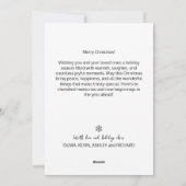 Modernes Grid Foto Frohe Weihnachten (Rückseite)