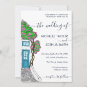 Modernes Griechenland - Griechische Hochzeit in Ur Einladung (Vorderseite)