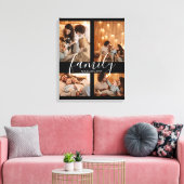 Modernes, großes 4-Foto-Sortiment Leinwanddruck (Insitu (Wohnzimmer))