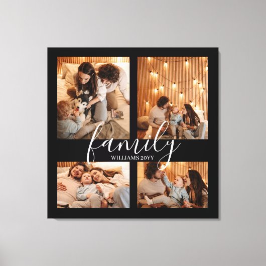 Modernes, großes 4-Foto-Sortiment Leinwanddruck (Vorderseite)