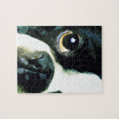 modernes großes Boston Terrier Puzzle (Horizontal)