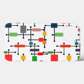 Modernes, großes Gitter Mitte des Jahrhunderts  Case-Mate iPhone Hülle (Rückseite (Horizontal))