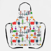 Modernes, großes Gitter Mitte des Jahrhunderts Schürze (Vorderseite)