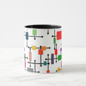 Modernes, großes Gitter Mitte des Jahrhunderts Tasse (Zentrum)