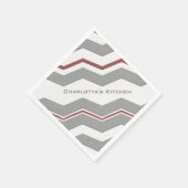 Modernes, großes Zickzack mit beliebigen Farben un Serviette (Ecke)