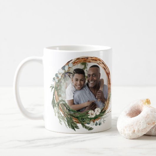 Modernes Großvater-Foto für Blattwerk Kaffeetasse (Mit Donut)