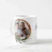Modernes Großvater-Foto für Blattwerk Kaffeetasse (Vorderseite Links)