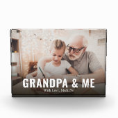 Modernes Großvater und ich individuell Fotoblock (Vorderseite)