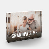 Modernes Großvater und ich individuell Fotoblock (Links)