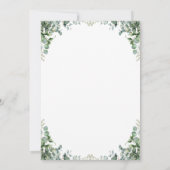 Modernes Grün-Aquarell Weihnachtsessen Party Einladung (Rückseite)