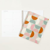 Modernes, grün blütendes Orangenmuster des Mittelj Planer (Anzeige)