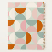 Modernes, grün blütendes Orangenmuster des Mittelj Planer (Rückseite)