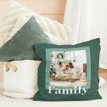 Modernes Grün | FOTO | Familiengeschenk Kissen<br><div class="desc">Modern Green | Family Gift Pillows make for thoughtful and practical ohrts, offering comfort and relaxation to the recipient. Here's a beschreibe of pillows as a gift: Give the gift of ultimate comfort and relaxation with these luxurious pillows. Crafted with the finest materials, these pillows are designed to provide a...</div>