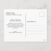 Modernes Grün Frohe Weihnachten Herzchen Script 5  (Rückseite)