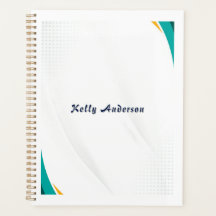 Modernes, grün-gelbes Muster mit individuellem Zei