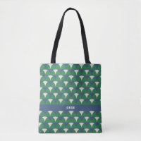 Modernes, grün geometrisches Retro personalisiert
