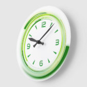 Modernes Grün Große Wanduhr (Winkel)