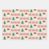 Modernes, grün-grünes Umhüllungspapier Geschenkpapier Set (Vorderseite 3)