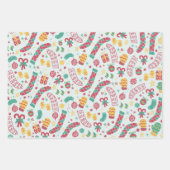 Modernes, grün-grünes Umhüllungspapier Geschenkpapier Set (Vorderseite 2)