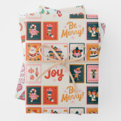 Modernes, grün-grünes Umhüllungspapier Geschenkpapier Set (Beispiel)