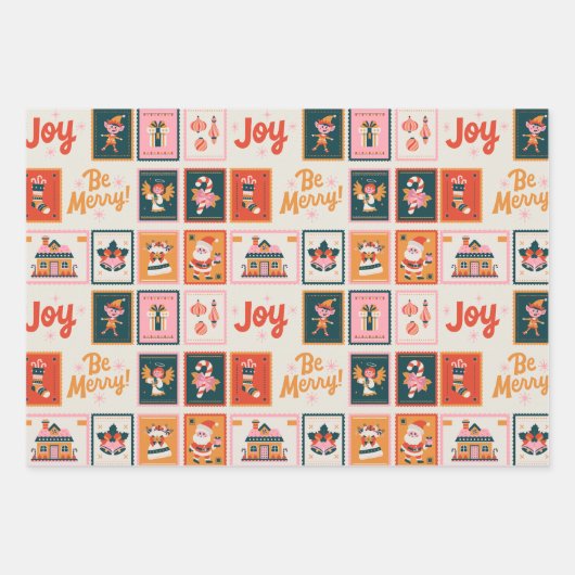 Modernes, grün-grünes Umhüllungspapier Geschenkpapier Set (Vorderseite)