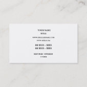 Modernes Grün - hallo Visitenkarte (Rückseite)