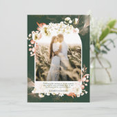 Modernes grün-korallenblaues FOTO DANKE (Stehend Vorderseite)