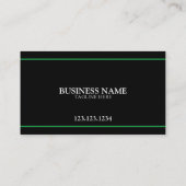 Modernes Grün/Schwarz Landschaftsbild Technikerräu Visitenkarte (Rückseite)