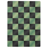 Modernes, grün-schwarzes Licht Klemmbrett (Rückseite)