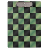 Modernes, grün-schwarzes Licht Klemmbrett (Vorderseite)