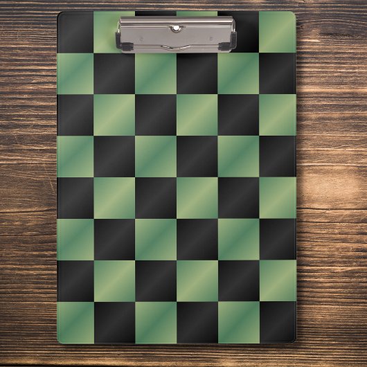 Modernes, grün-schwarzes Licht Klemmbrett