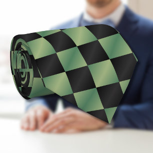 Modernes, grün-schwarzes Licht Krawatte