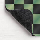 Modernes, grün-schwarzes Licht Mousepad (Ecke)