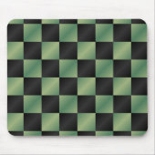 Modernes, grün-schwarzes Licht Mousepad (Vorne)