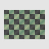 Modernes, grün-schwarzes Licht Seidenpapier (Vorderseite)