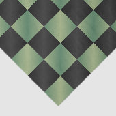 Modernes, grün-schwarzes Licht Seidenpapier (Ausschnitt)