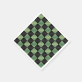 Modernes, grün-schwarzes Licht Serviette (Ecke)