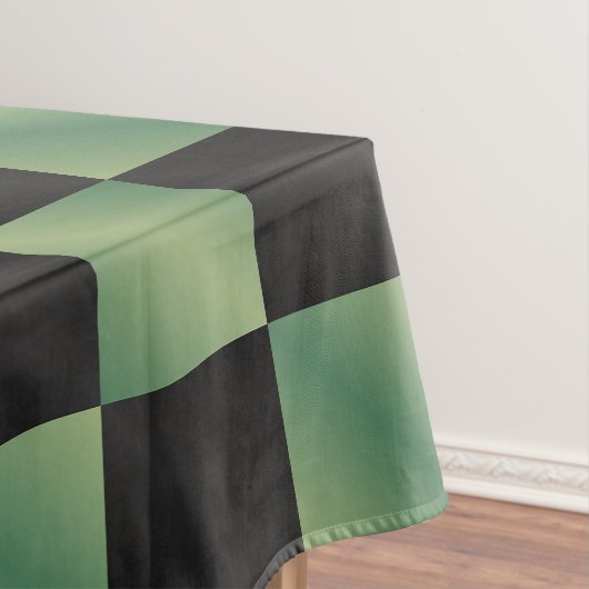Modernes, grün-schwarzes Licht Tischdecke (Beispiel)