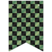 Modernes, grün-schwarzes Licht Wimpelkette (Dritte Fahne)