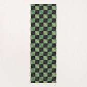 Modernes, grün-schwarzes Licht Yogamatte (Rückseite)