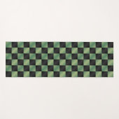 Modernes, grün-schwarzes Licht Yogamatte (Vorderseite (Horizontal))