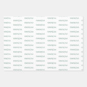 Modernes Grün und Weiß Kwanzaa Geschenkpapier Set (Vorderseite)